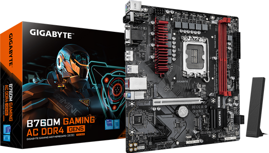 GIGABYTE B760M GAMING AC DDR4 GEN5 motherboard product view