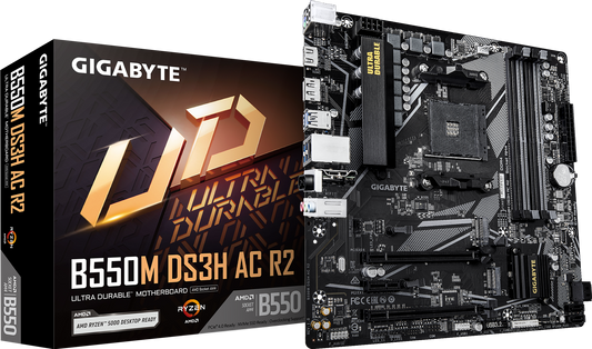 GIGABYTE B550M DS3H AC R2 motherboard product view