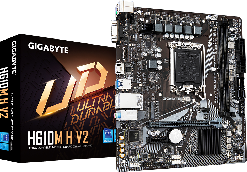 GIGABYTE H610M H V2 motherboard product view