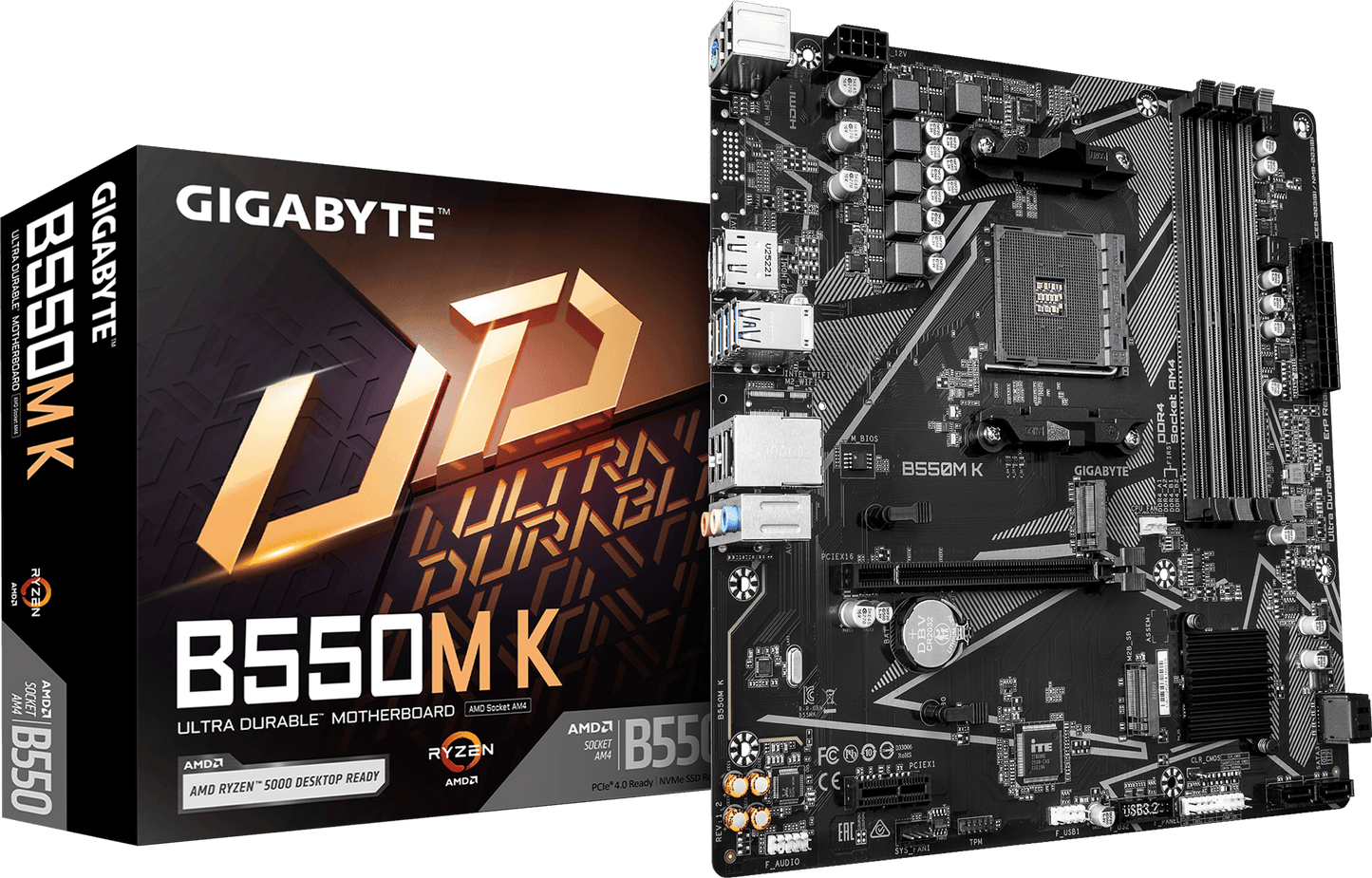 GIGABYTE B550M K motherboard product view