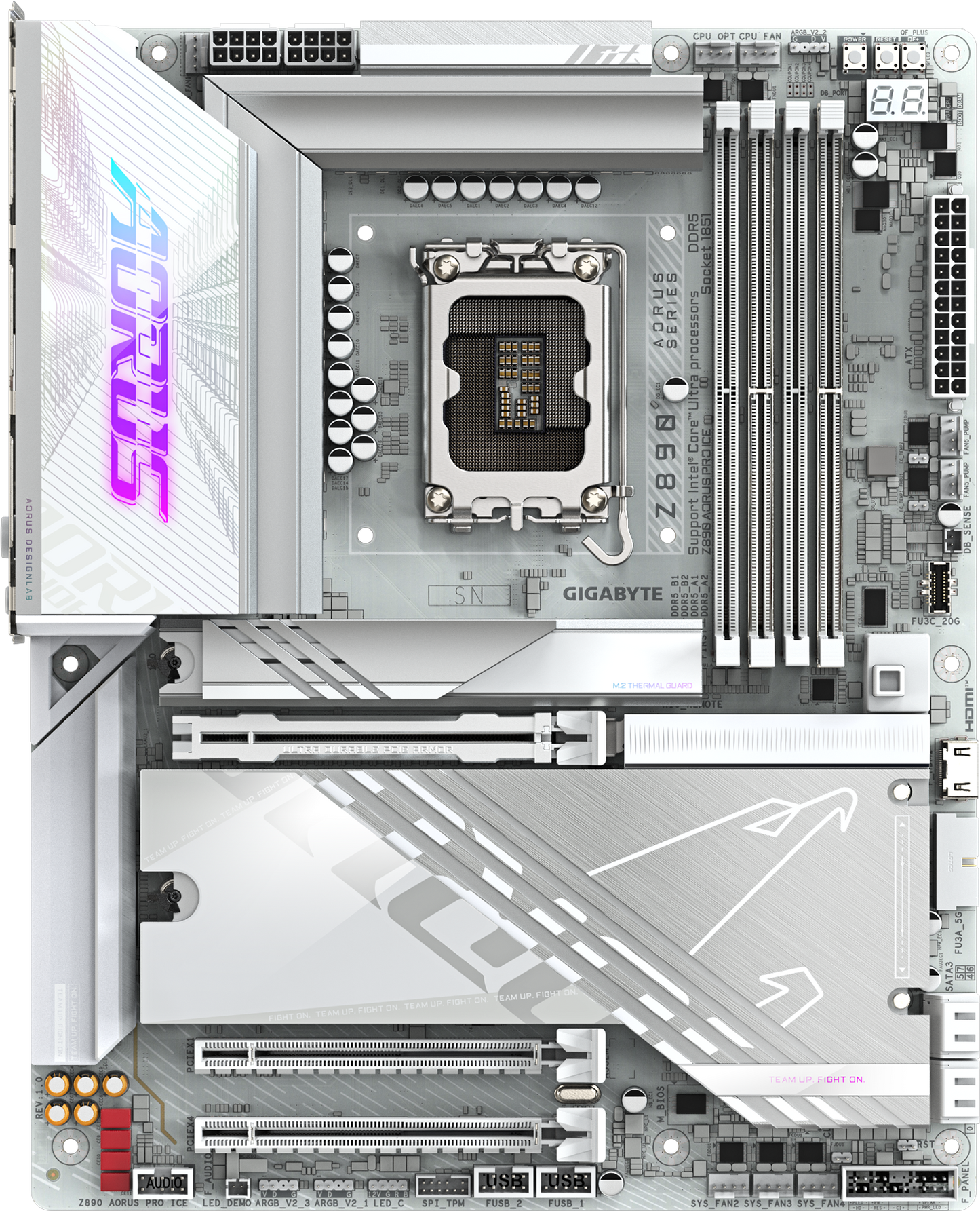 AORUS Z890 PRO ICE motherboard alternate view