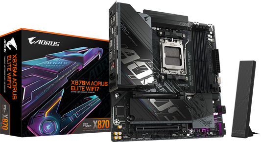 AORUS X870M ELITE WIFI7 motherboard product view