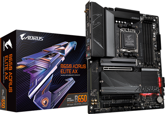 AORUS B650 AORUS ELITE AX motherboard product view