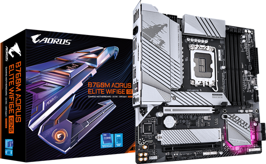AORUS B760M ELITE WIFI6E GEN5 motherboard product view