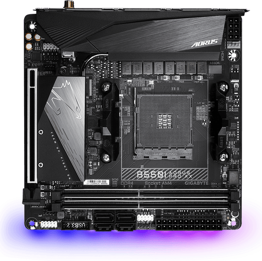 AORUS B550I AORUS PRO AX motherboard product view