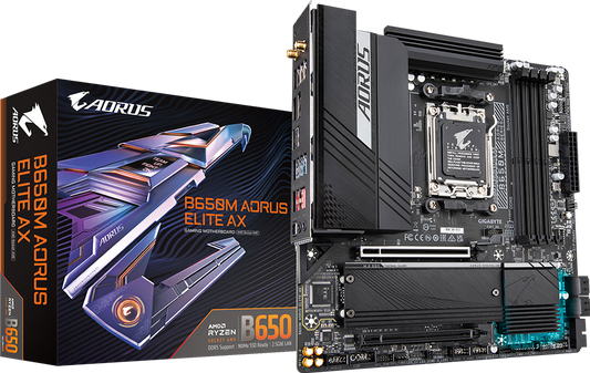 AORUS B650M AORUS ELITE AX motherboard product view