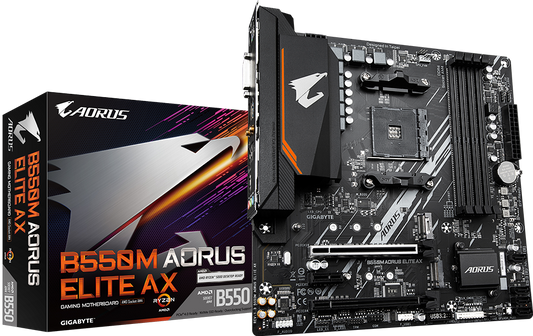 AORUS B550M ELITE AX motherboard product view