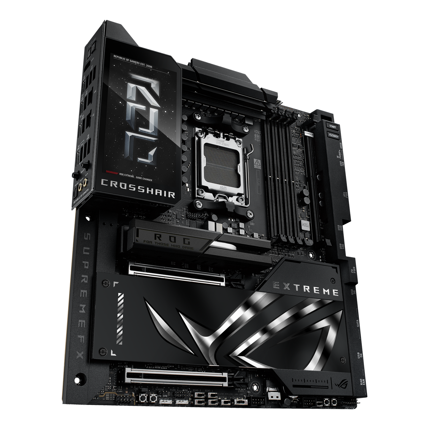 ASUS ROG Crosshair X870E Extreme motherboard rear view