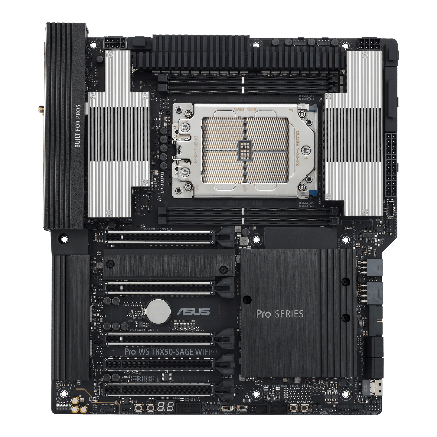 ASUS Pro WS TRX50-SAGE WIFI motherboard alternate view