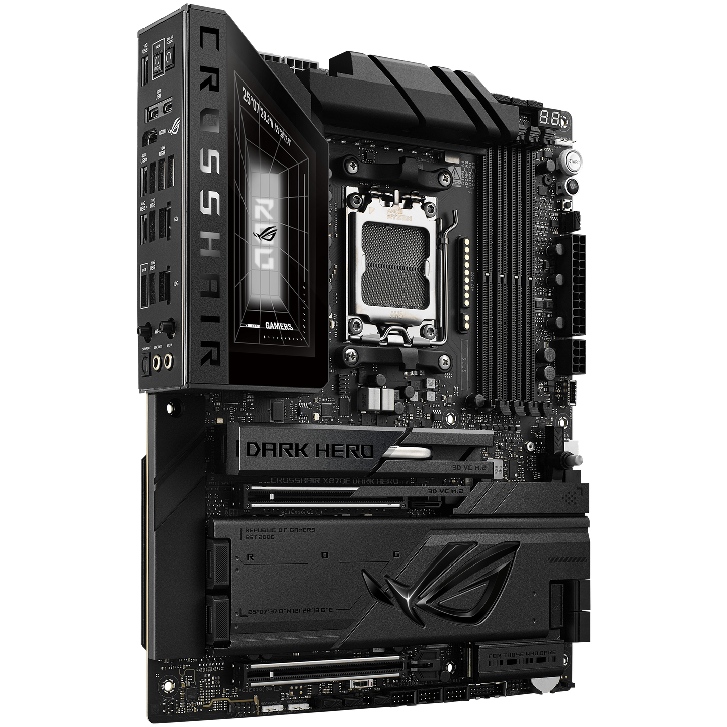 ASUS ROG Crosshair X870E Dark Hero motherboard alternate view