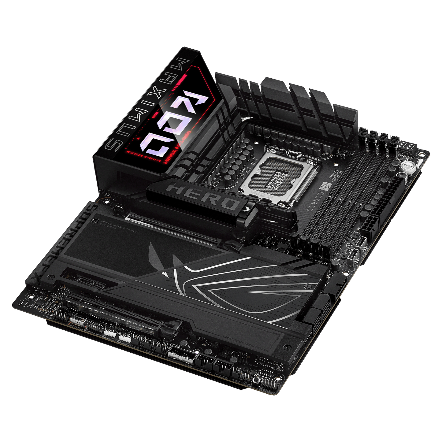 ASUS ROG Maximus Z890 Hero motherboard rear view