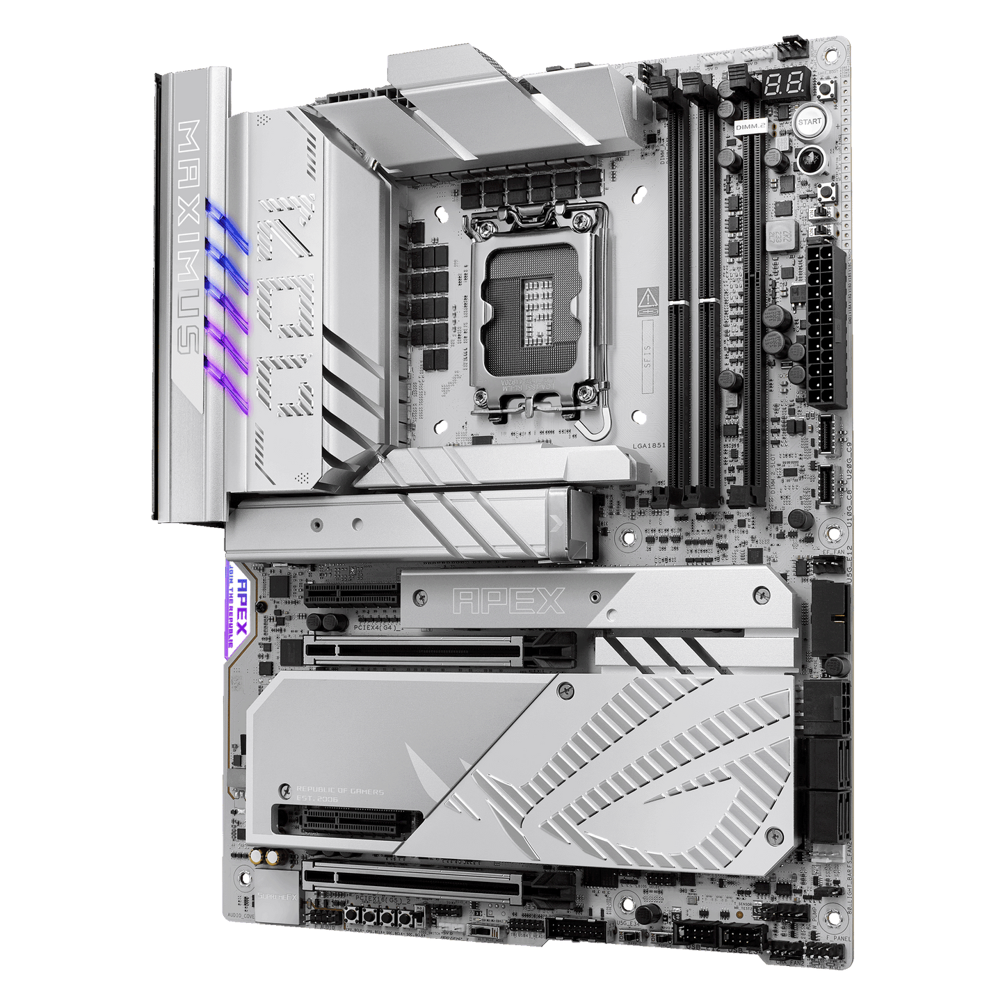 ASUS ROG Maximus Z890 Apex motherboard alternate view