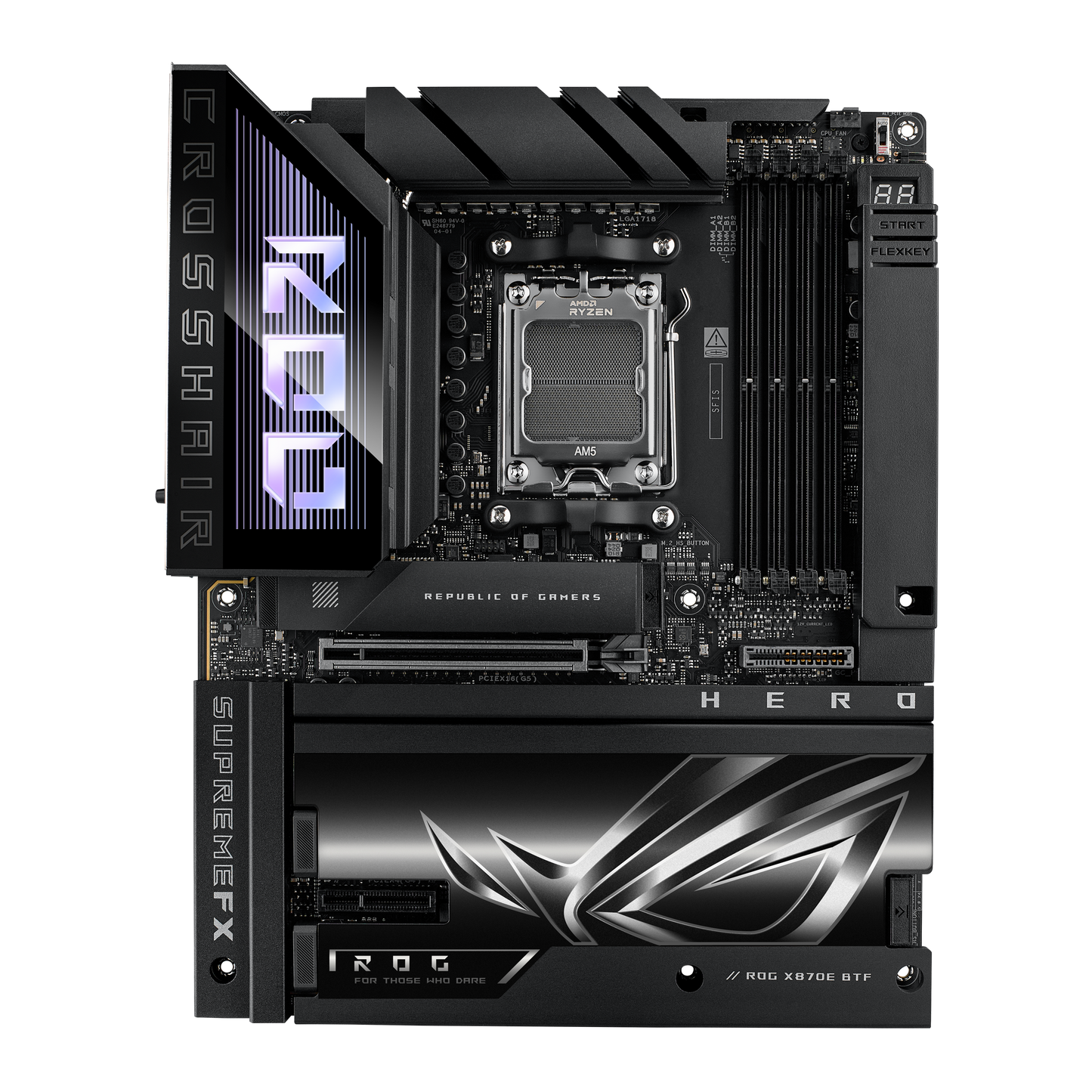 ASUS ROG Crosshair X870E Hero BTF motherboard product view