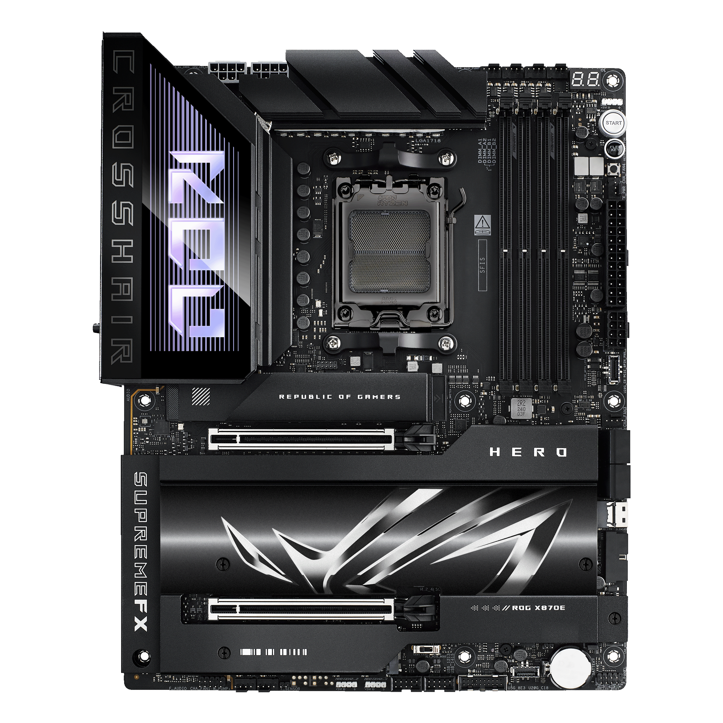 ASUS ROG Crosshair X870E Hero motherboard product view