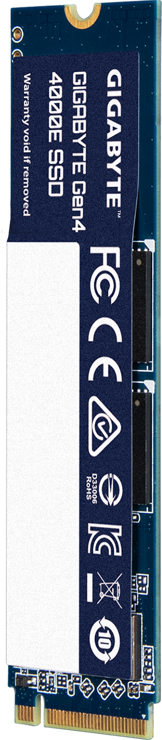 GIGABYTE Gen4 4000E 250GB SSD rear view