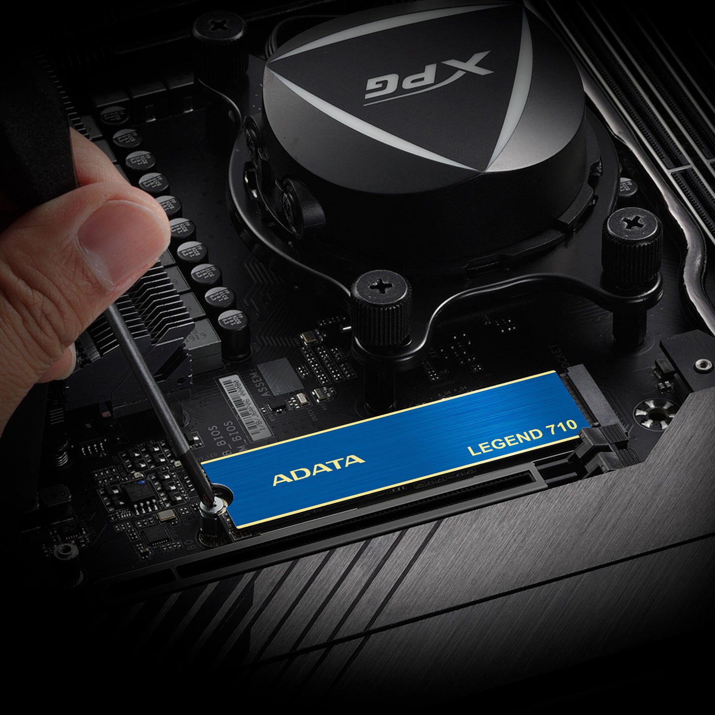 ADATA LEGEND 710 SSD rear view