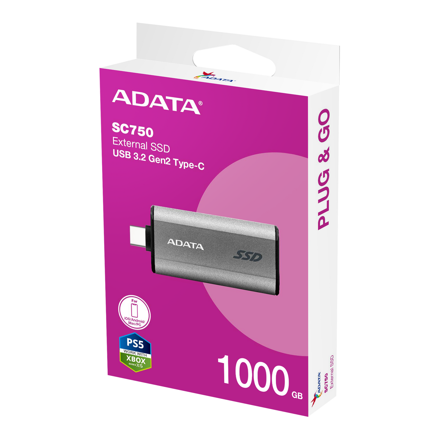 ADATA SC750 1TB package