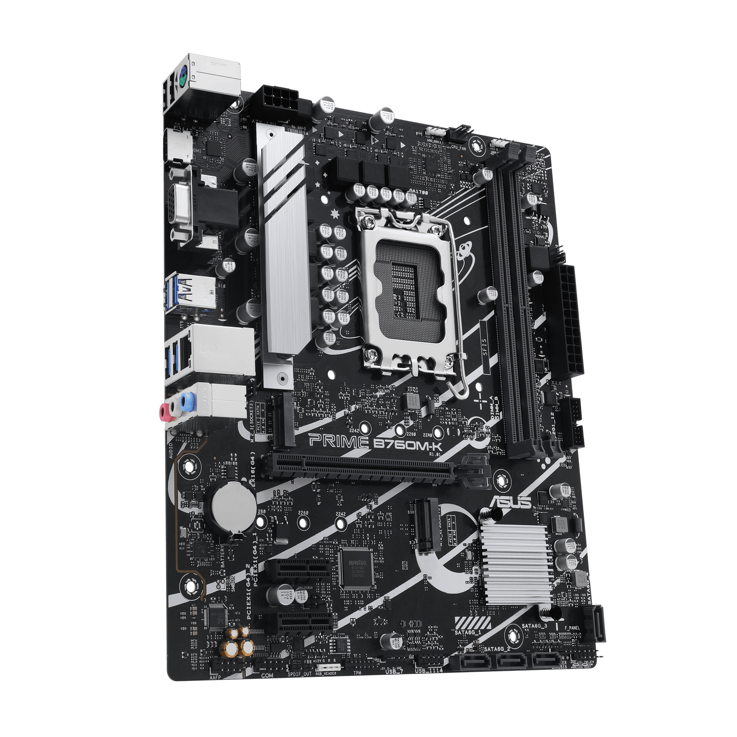 ASUS Prime B760M-K motherboard alternate view