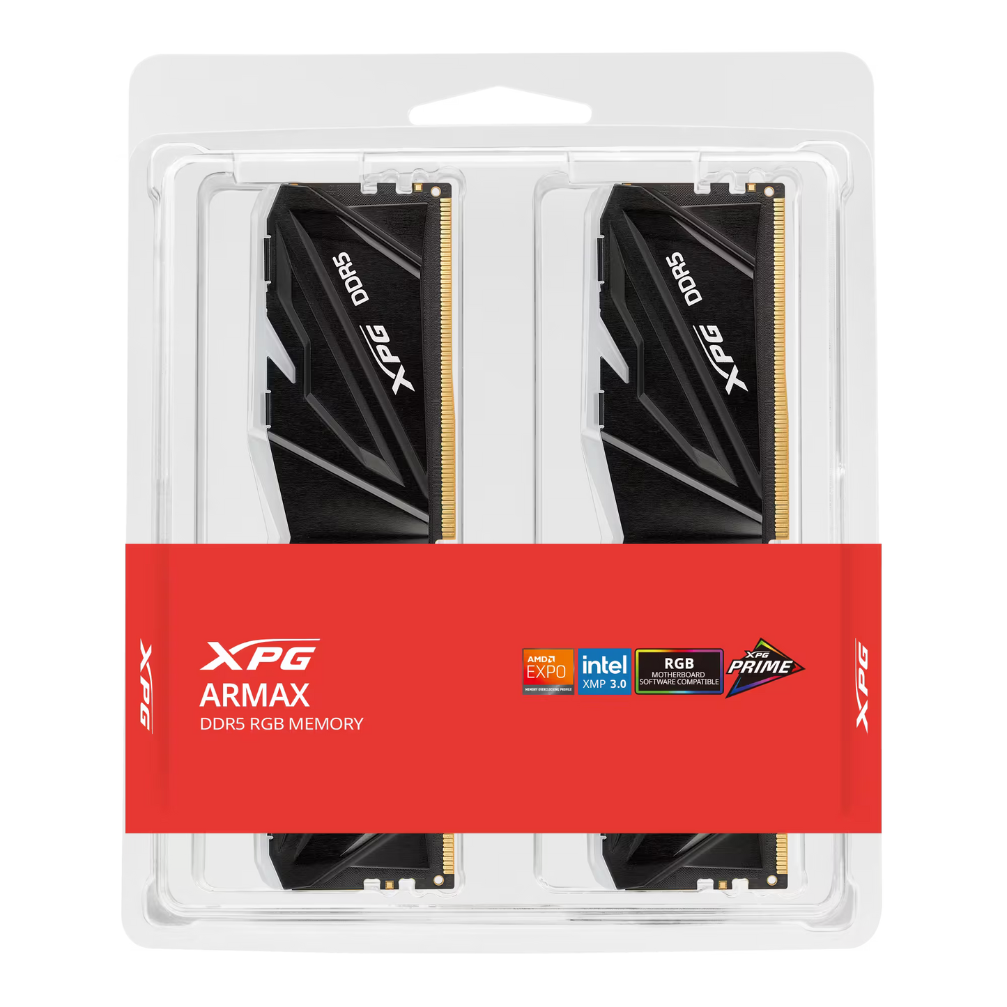 XPG ARMAX RGB DDR5 black dual-module package