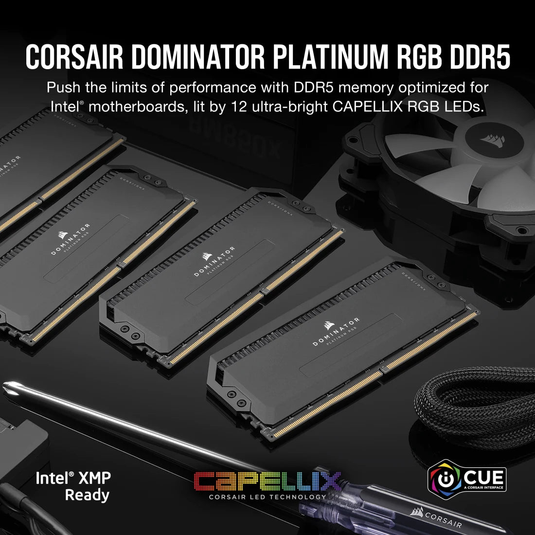 CORSAIR DOMINATOR PLATINUM RGB 32GB Black alternate view