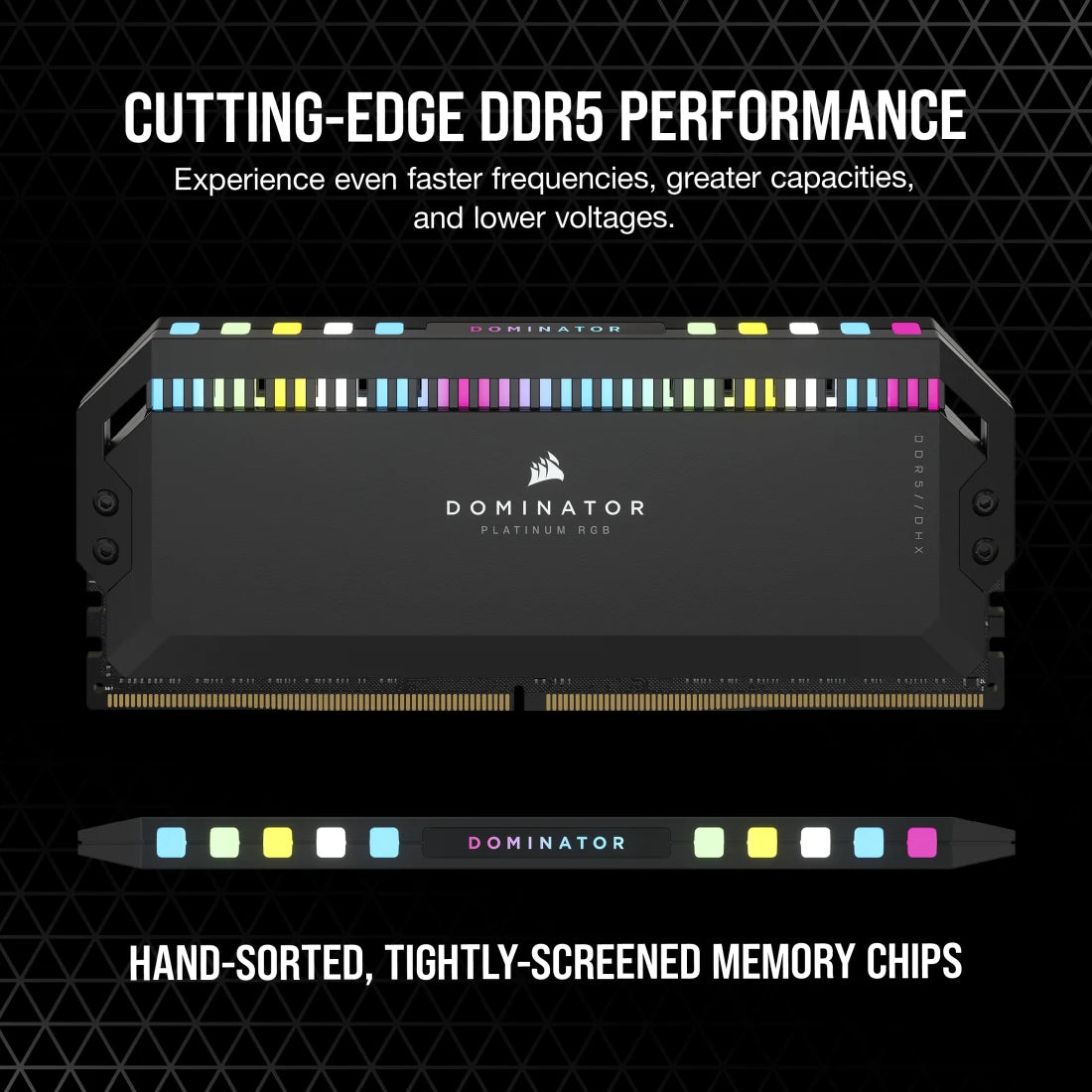 CORSAIR DOMINATOR PLATINUM RGB 32GB Black side view