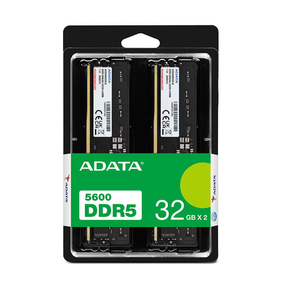 ADATA DDR5-5600 U-DIMM 32GB package