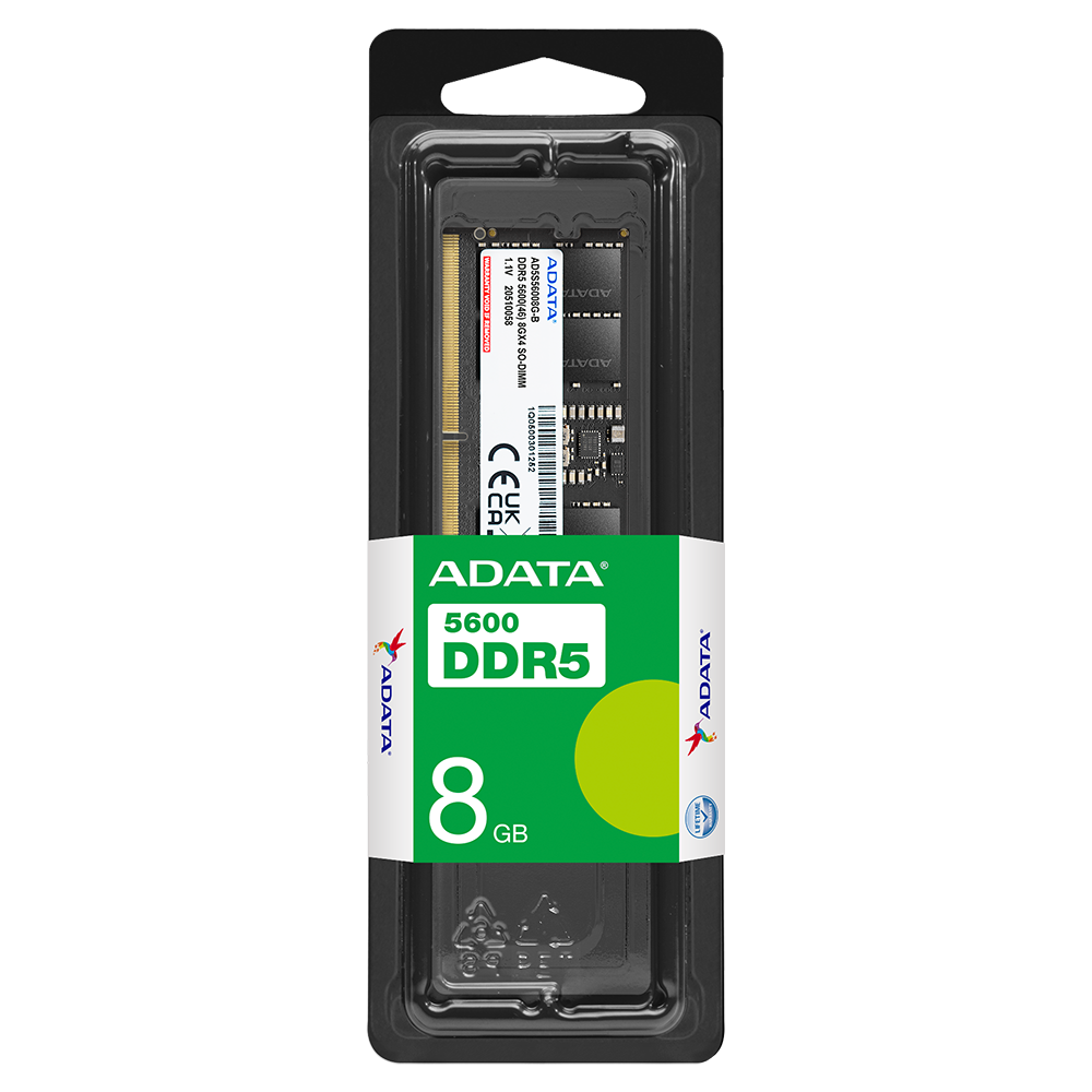 ADATA DDR5-5600 SO-DIMM 8GB package