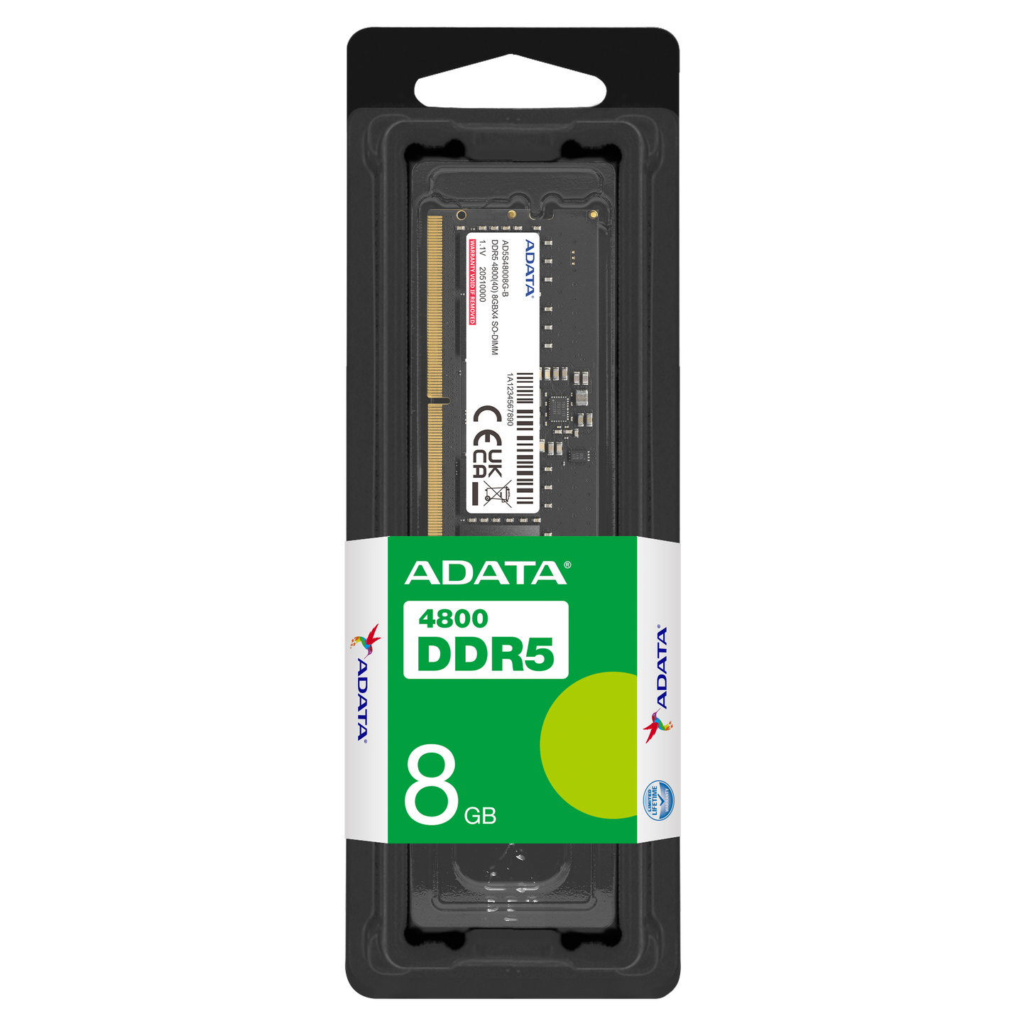 ADATA DDR5-4800 SO-DIMM 8GB package