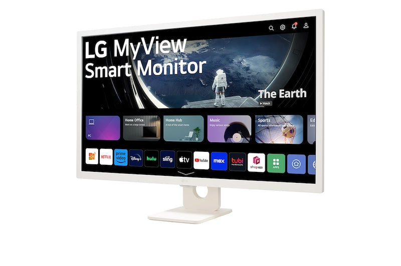 LG MyView 32SR50F angled view