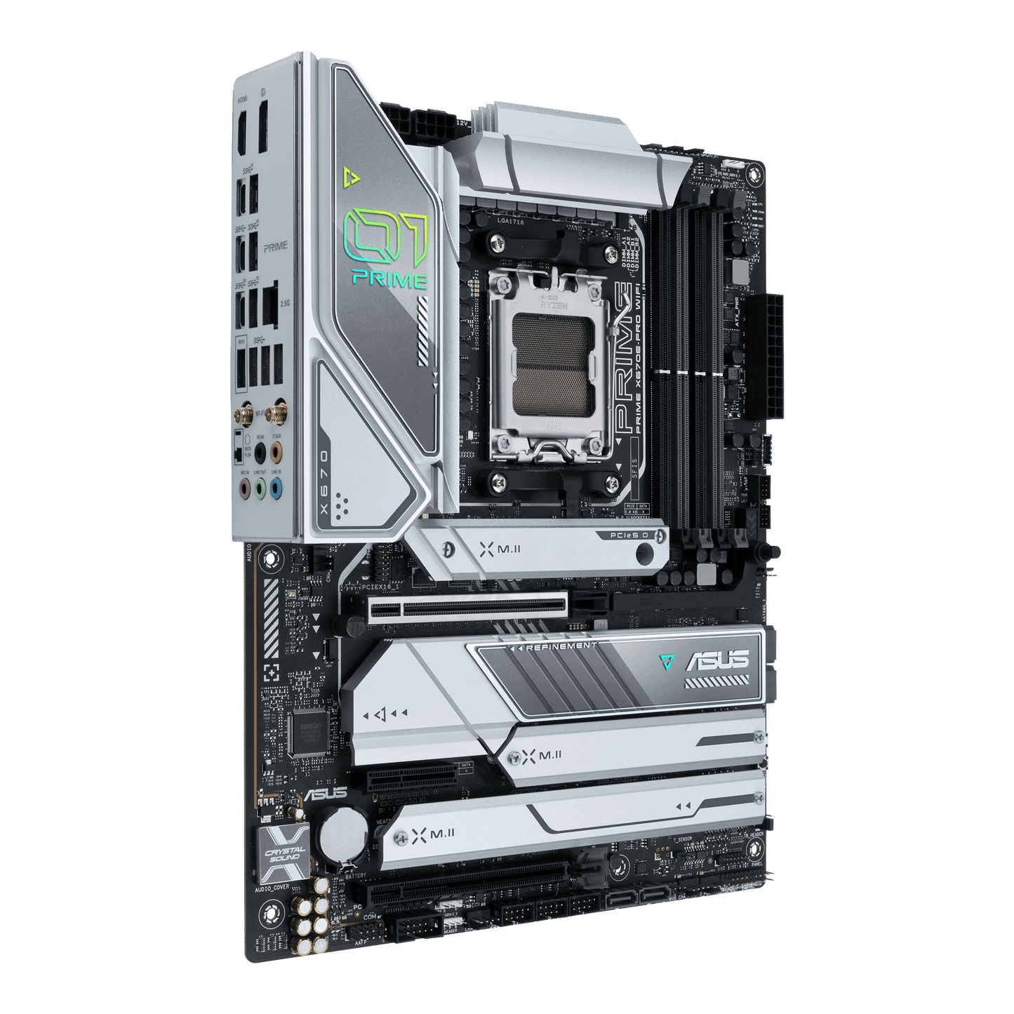 ASUS Prime X670E-Pro WIFI-CSM motherboard alternate view
