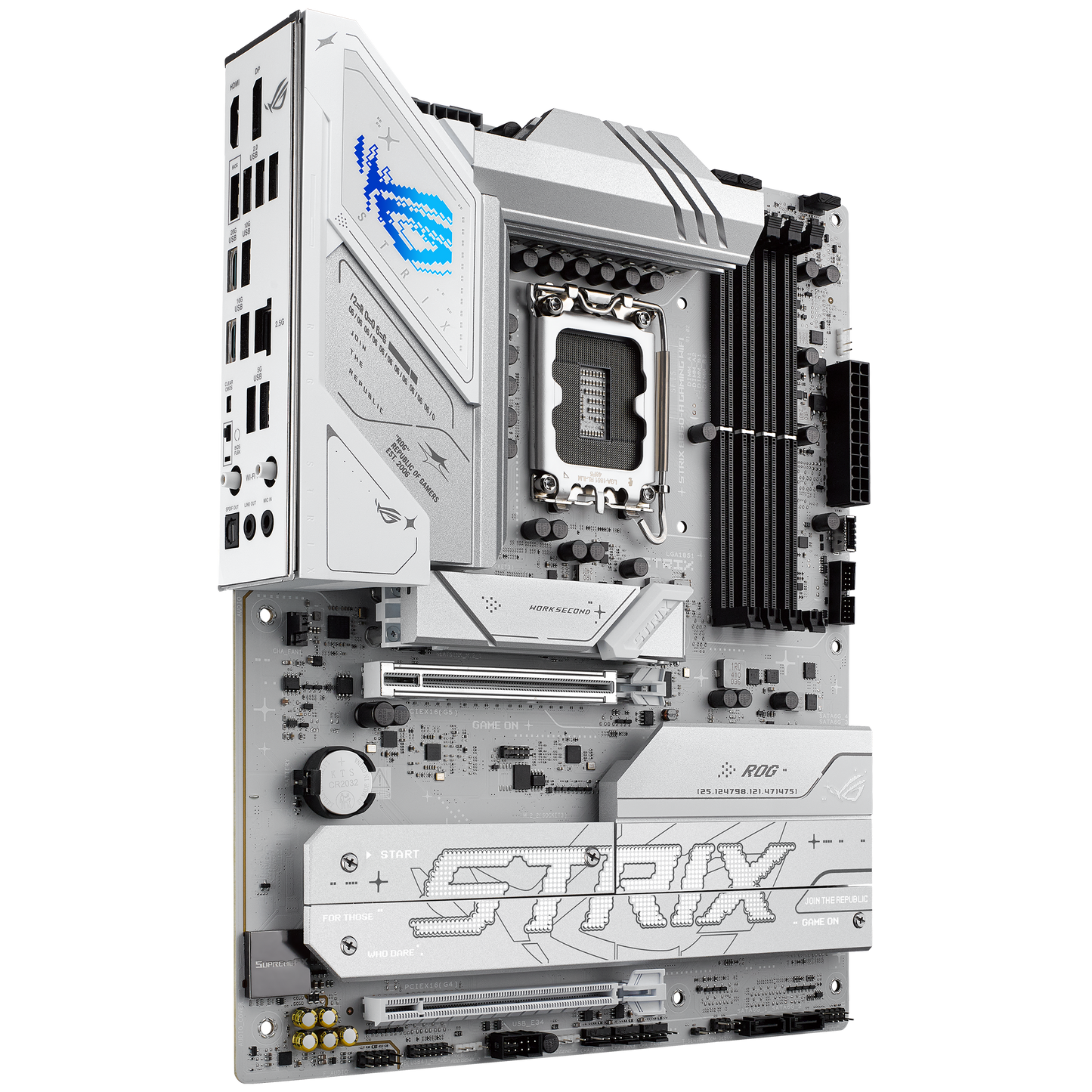 ASUS ROG Strix B860-A Gaming WIFI motherboard alternate view