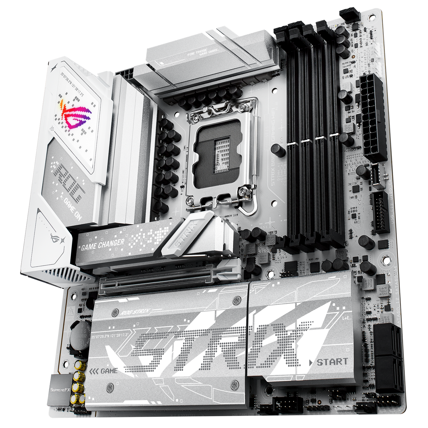 ASUS ROG Strix B860-G Gaming WIFI motherboard rear view