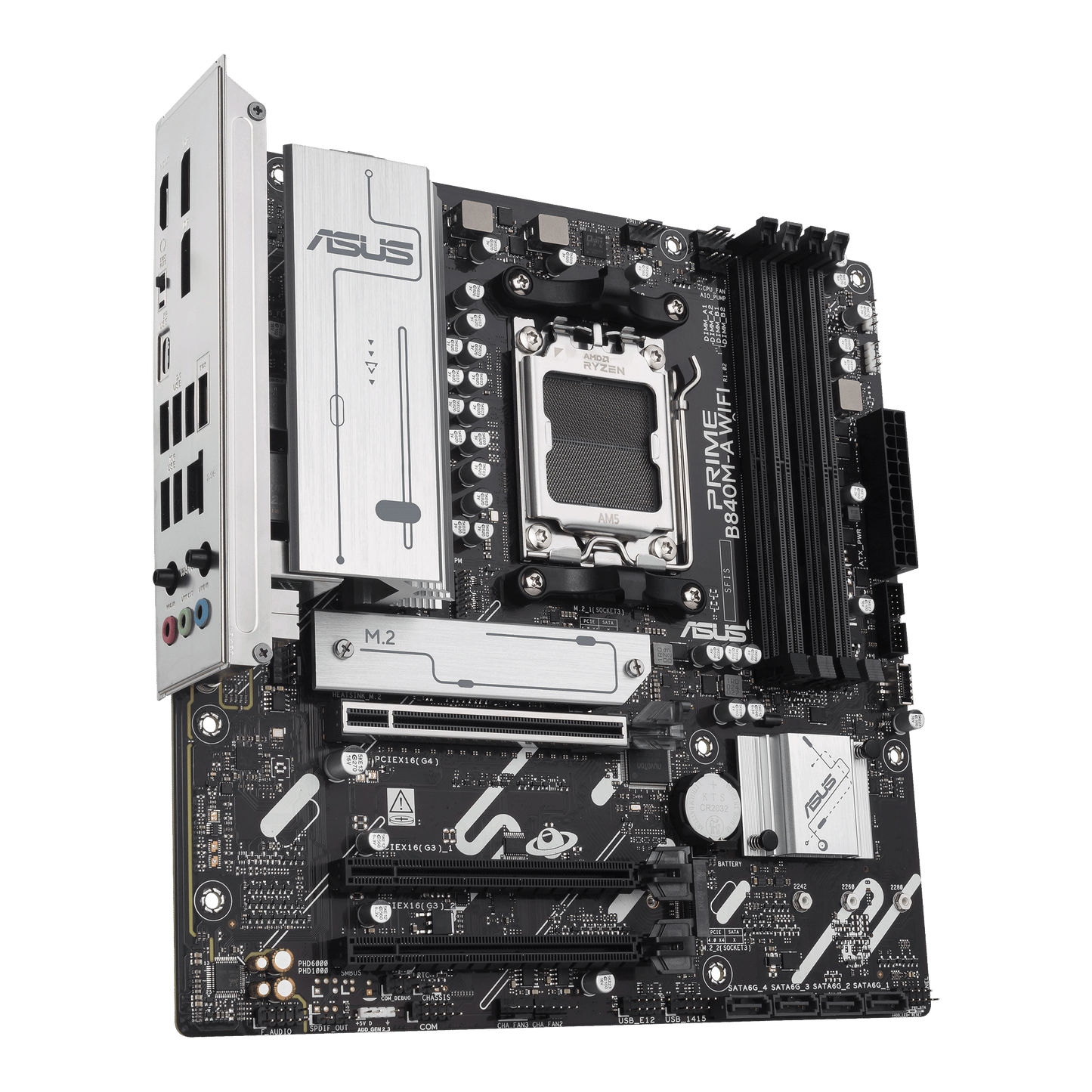 ASUS Prime B840M-A WIFI-CSM motherboard rear view