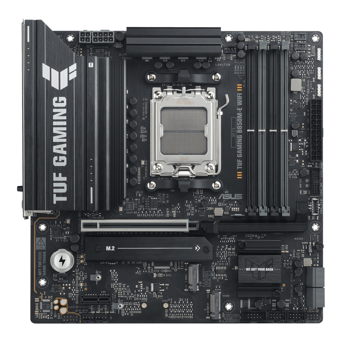 ASUS TUF Gaming B850M-E WIFI motherboard product view