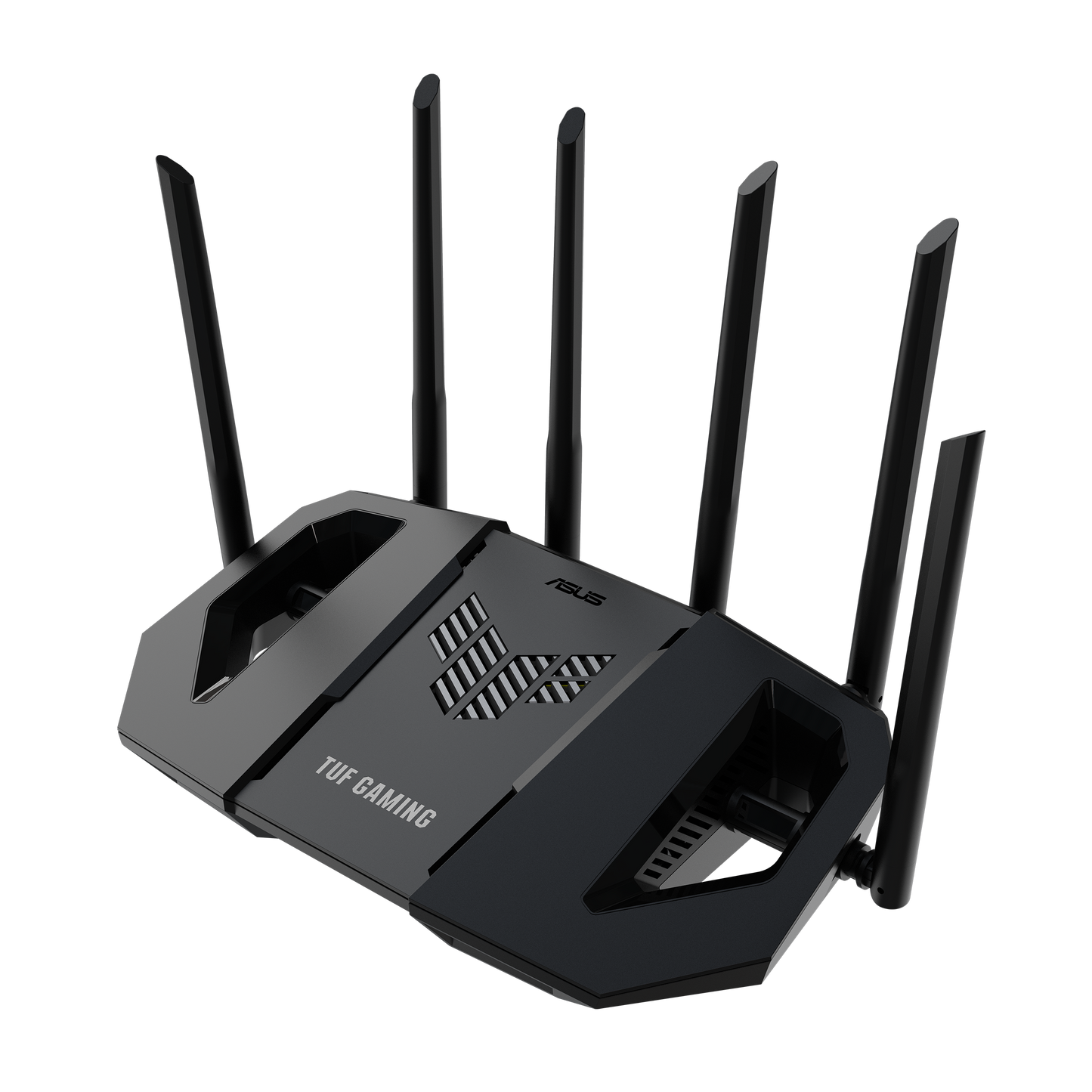 ASUS TUF Gaming BE6500 WiFi 7 router rear view