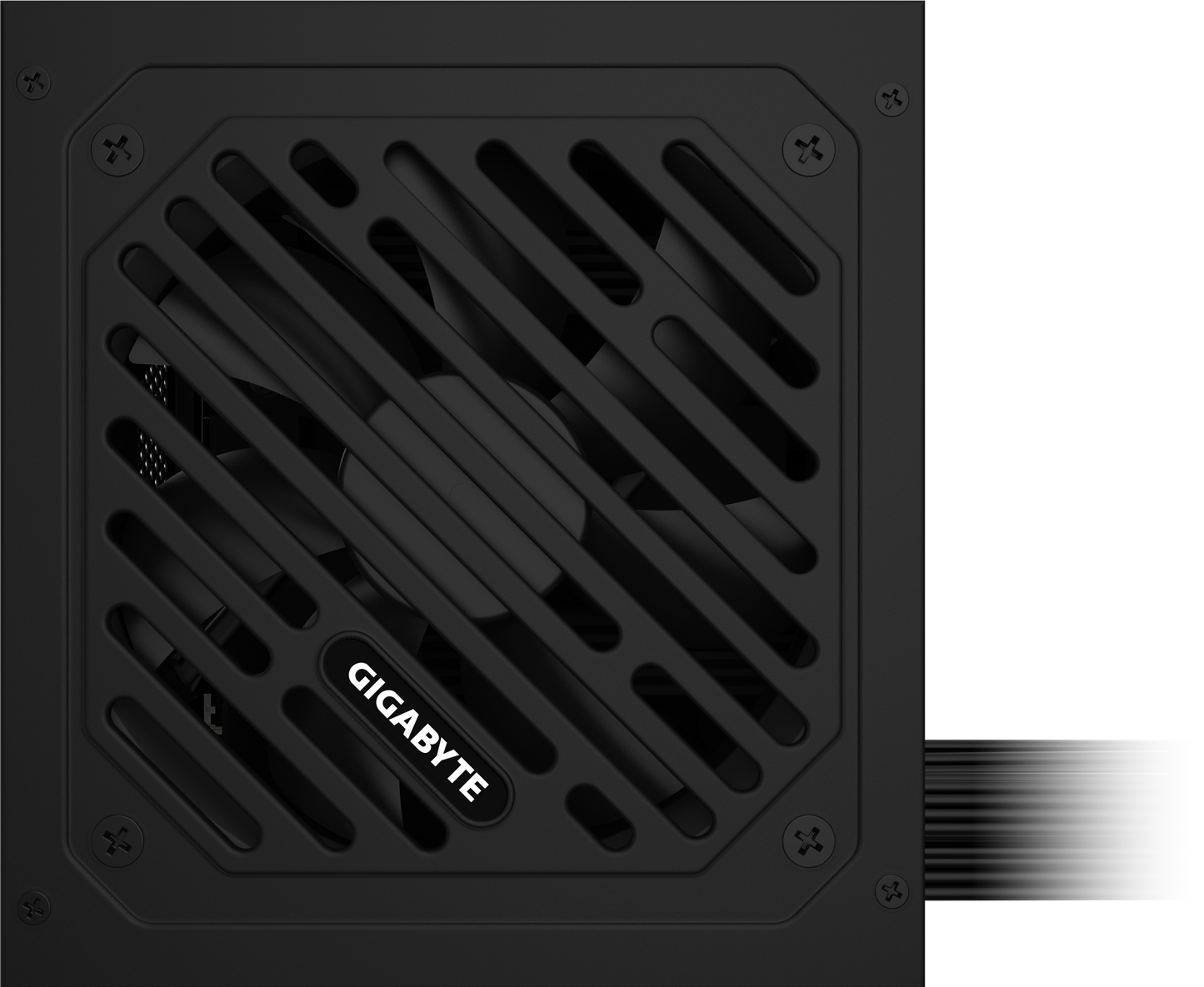 GIGABYTE P550SS power supply rear view