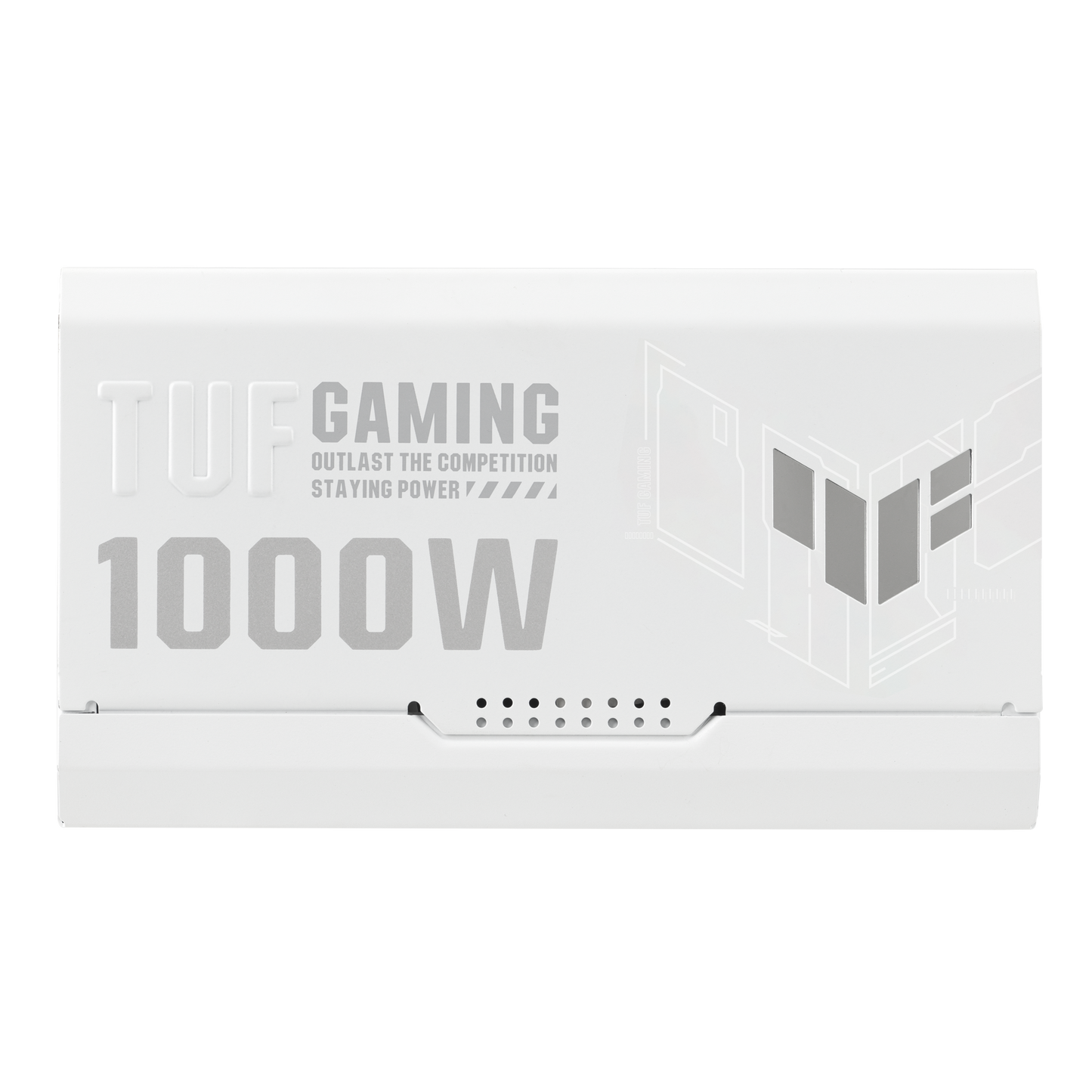 ASUS TUF Gaming 1000W Gold White power supply rear view