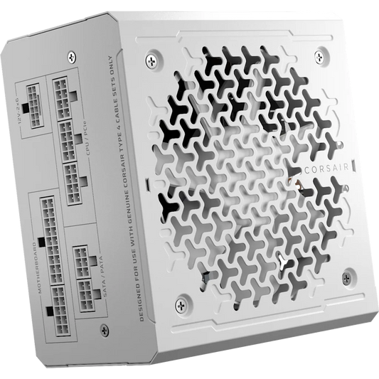 CORSAIR RME850e WHITE 850 WATT CYBENETICS GOLD FULLY MODULAR POWER SUPPLY official product image 1