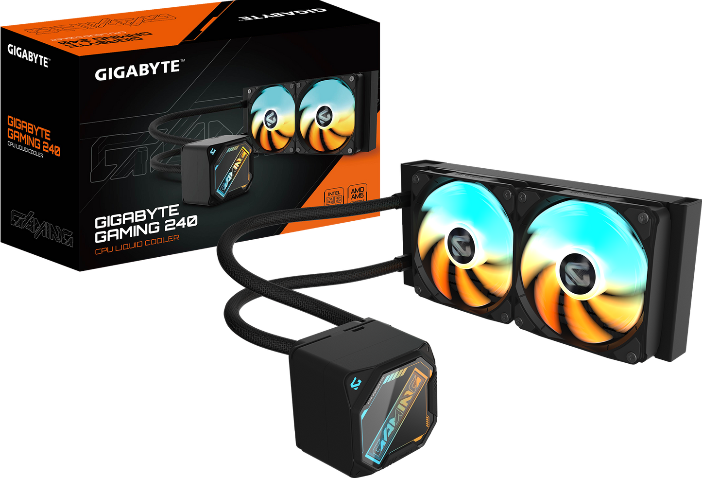 GIGABYTE GAMING 240 cooler alternate view