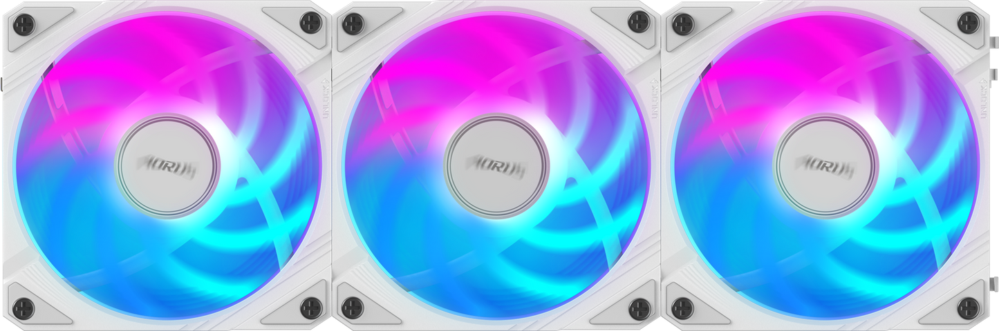 AORUS EZ CHAIN FAN 120 ICE triple pack alternate view