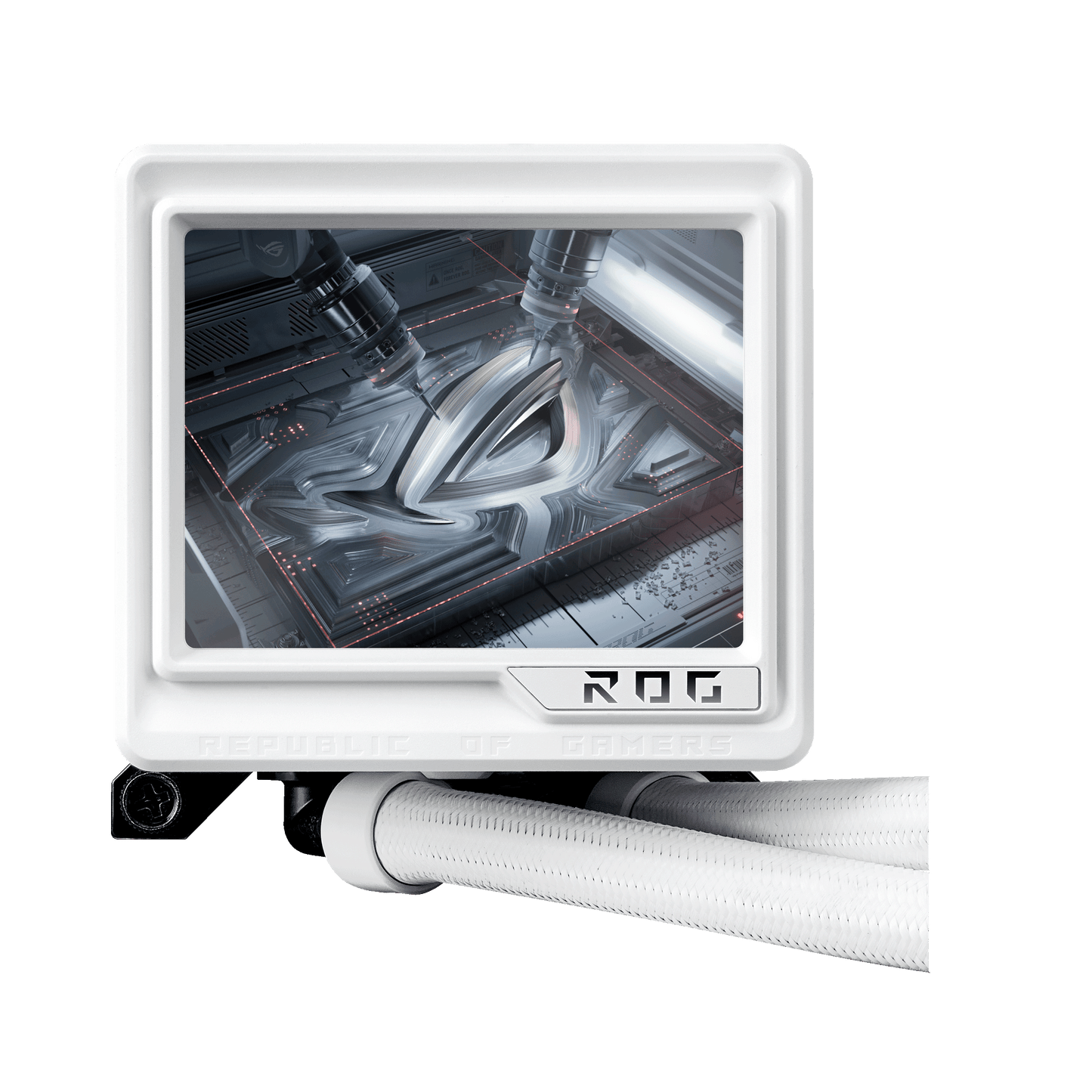 ASUS ROG Ryujin III 360 ARGB Extreme White Edition cooler alternate view