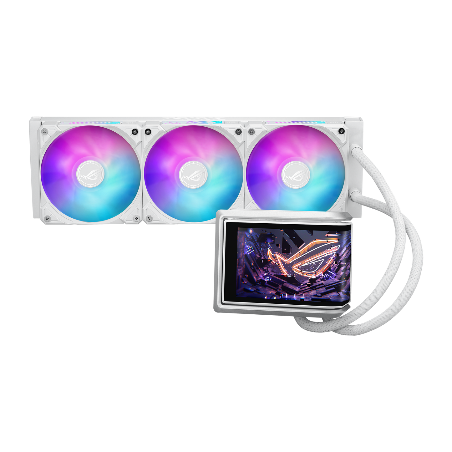 ASUS ROG Ryuo IV 360 ARGB White Edition cooler alternate view