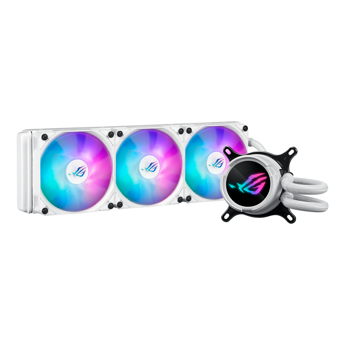 ASUS ROG Strix LC III 360 ARGB White Edition cooler product view