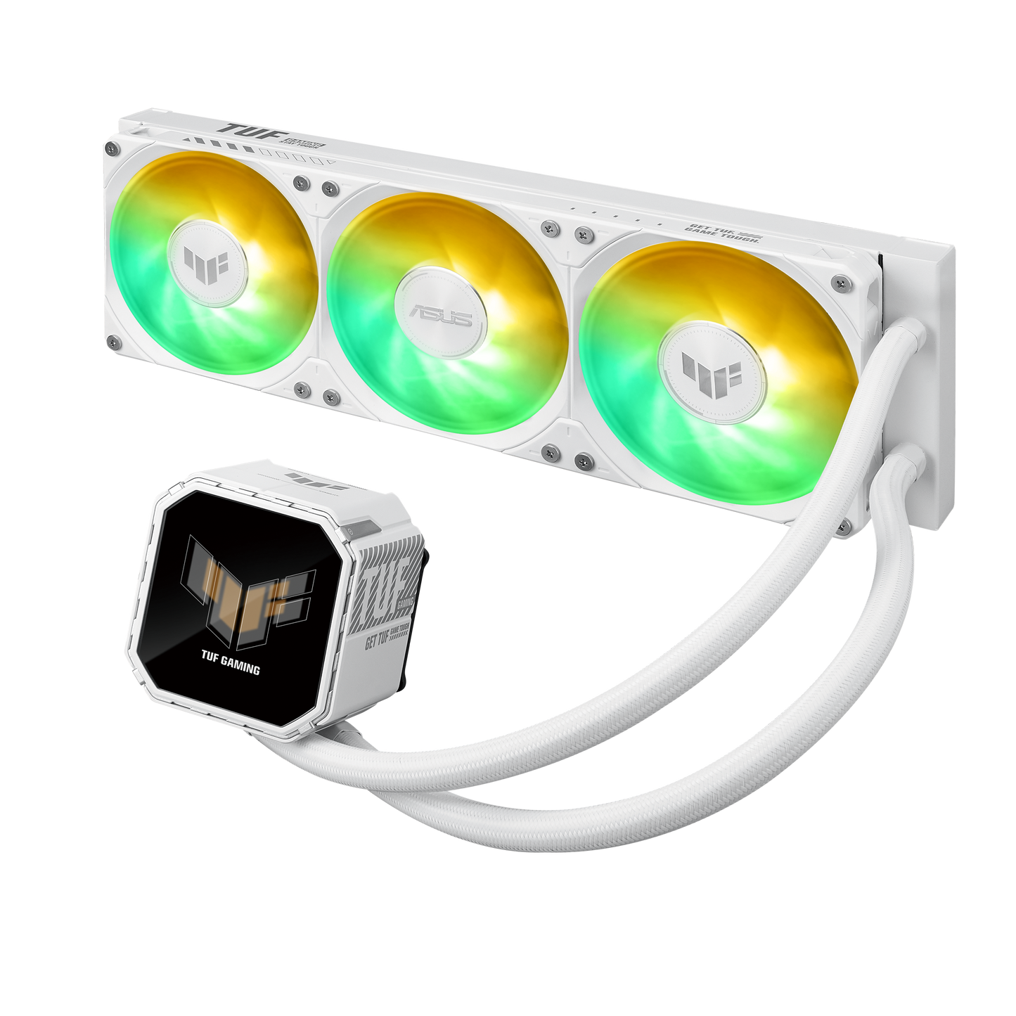 ASUS TUF Gaming LC III 360 ARGB LCD White Edition cooler alternate view