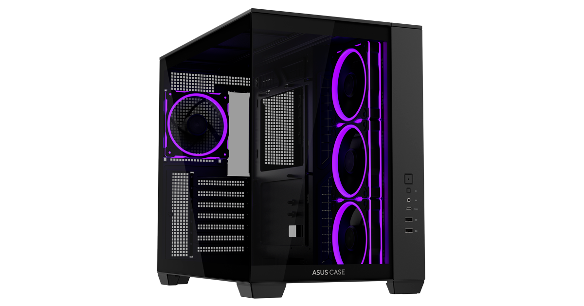 ASUS A32 Plus black ATX case product view