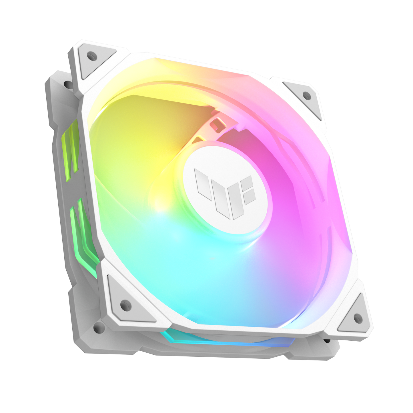 ASUS TUF Gaming TR120 ARGB white single fan official image 1