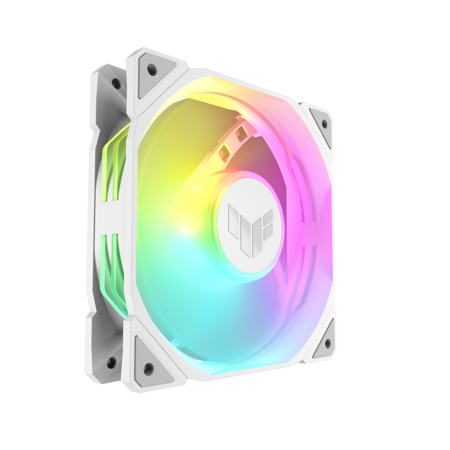 ASUS TUF Gaming TR120 ARGB white single fan official image 2