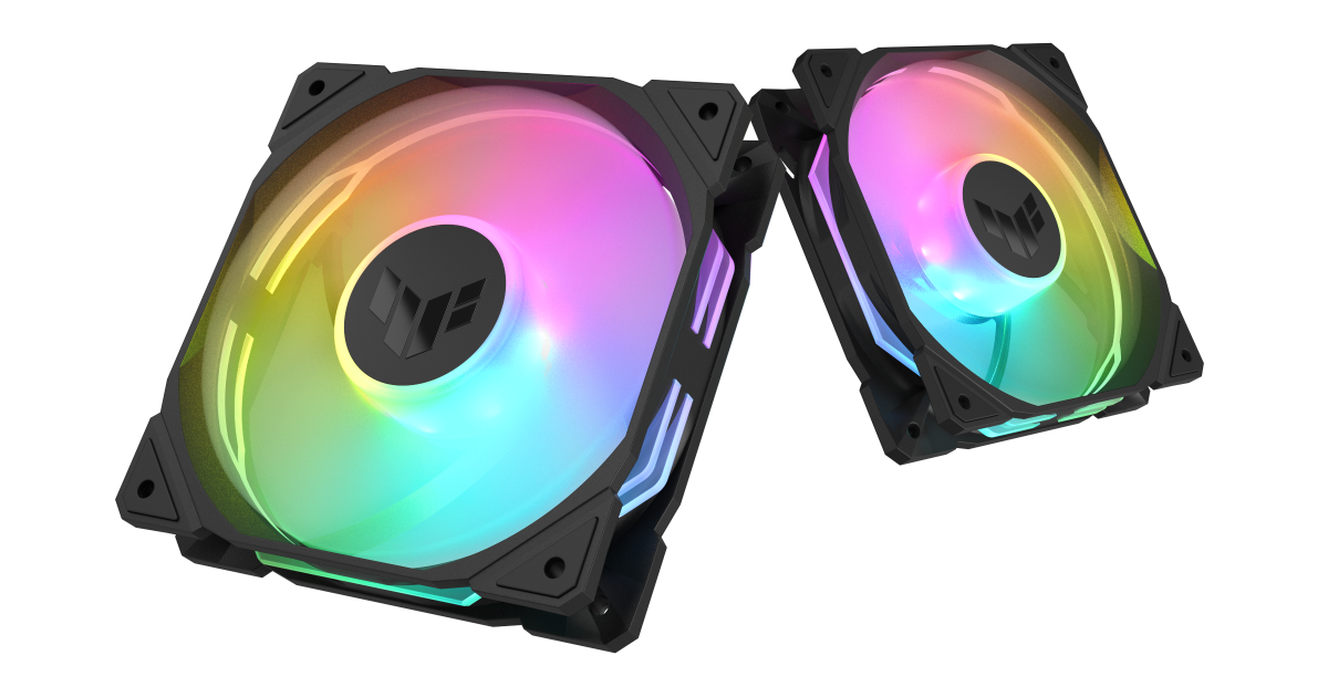 ASUS TUF Gaming TR120 ARGB black single fan product view