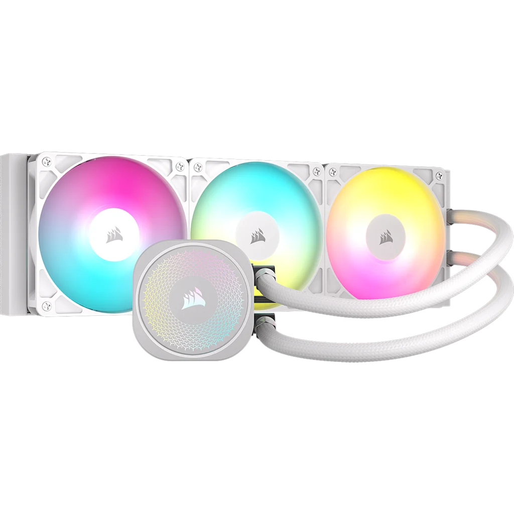 CORSAIR NAUTILUS 360 RS ARGB LIQUID CPU COOLER - WHITE official product image 1