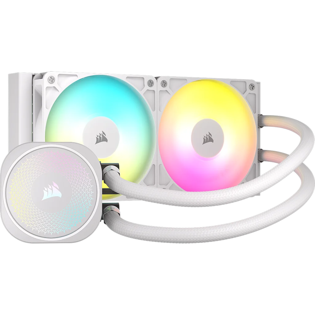 CORSAIR NAUTILUS 240 ARGB 240MM LIQUID CPU COOLER - WHITE official product image 1